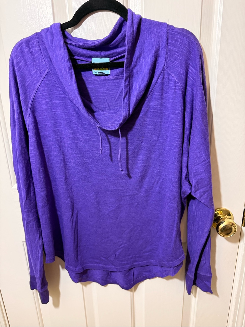 C&C California Purple Cowl Neck Long-Sleeve Sweater